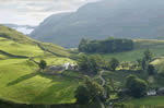 Hause Hall Farm and Cruick Barn in Hallin Fell, North West England