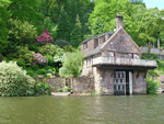 Horton Lodge Boathouse in Rudyard Lake, Central England